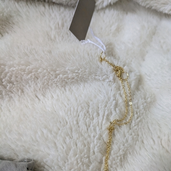 LILI CLASPE Gold Plated Moon and Star Lariat Layering Necklace NEW - Picture 4 of 8